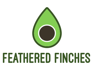 Green Avocado Sliced logo design