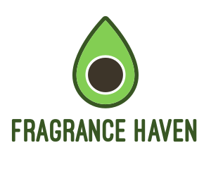 Green Avocado Sliced logo design