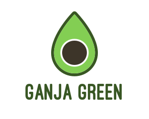 Green Avocado Sliced logo design