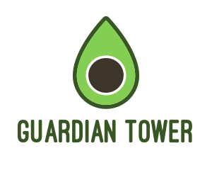 Green Avocado Sliced logo design