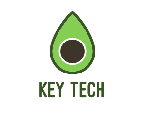 Green Avocado Sliced logo design