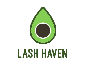 Green Avocado Sliced logo design