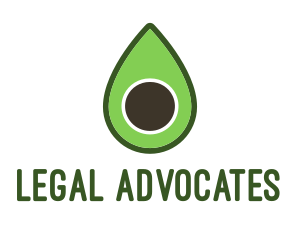 Green Avocado Sliced logo design