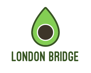 Green Avocado Sliced logo design