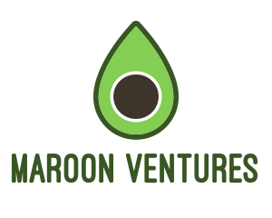 Green Avocado Sliced logo design