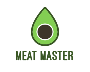 Green Avocado Sliced logo design