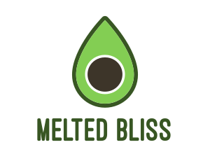 Green Avocado Sliced logo design