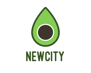 Green Avocado Sliced logo design