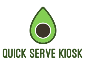 Green Avocado Sliced logo design