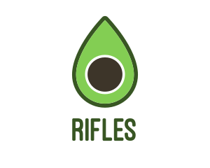 Green Avocado Sliced logo design