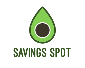 Green Avocado Sliced logo design