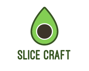 Sliced - Green Avocado Sliced logo design