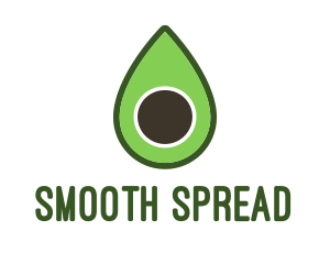 Green Avocado Sliced logo design