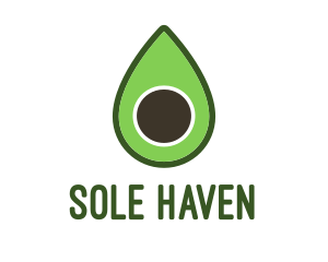 Green Avocado Sliced logo design