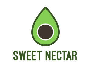 Green Avocado Sliced logo design