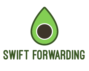 Green Avocado Sliced logo design