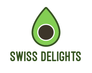 Green Avocado Sliced logo design