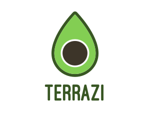 Green Avocado Sliced logo design