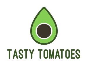 Green Avocado Sliced logo design