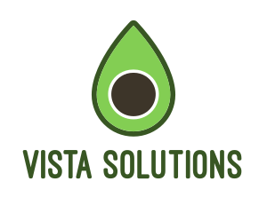 Green Avocado Sliced logo design