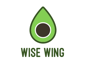 Green Avocado Sliced logo design