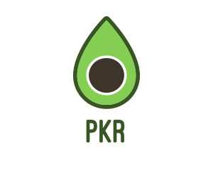 Green Avocado Sliced logo design