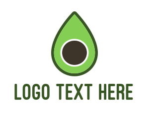 Vegetarian - Green Avocado Sliced logo design