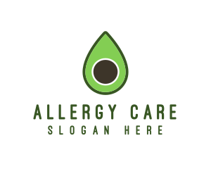 Green Avocado Sliced logo design