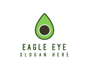 Green Avocado Sliced logo design