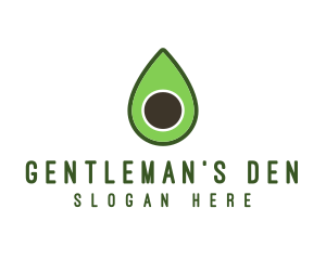 Green Avocado Sliced logo design