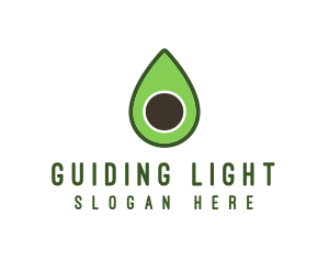 Green Avocado Sliced logo design