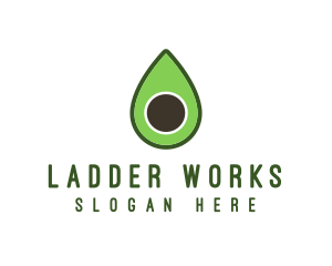 Green Avocado Sliced logo design