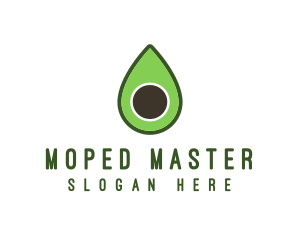 Green Avocado Sliced logo design