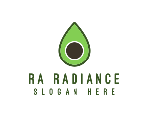 Green Avocado Sliced logo design