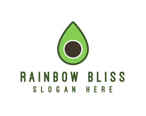 Green Avocado Sliced logo design