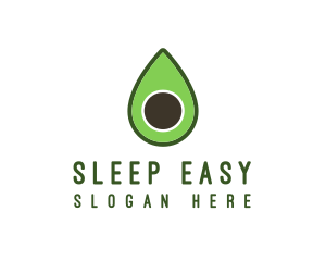 Green Avocado Sliced logo design