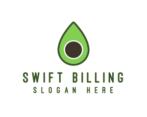 Green Avocado Sliced logo design