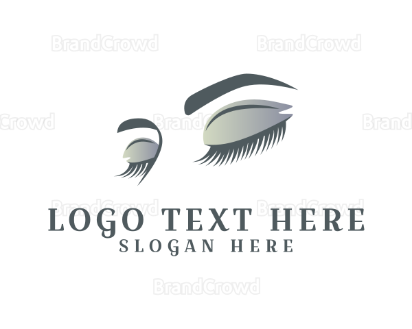 Beauty Cosmetics Eyelashes Logo