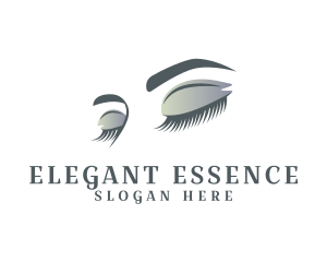 Beautiful - Beauty Cosmetics Eyelashes logo design