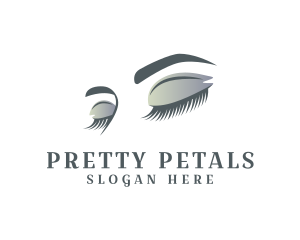 Pretty - Beauty Cosmetics Eyelashes logo design