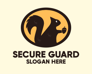 Squirrel Acorn Rodent Logo