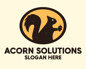 Acorn - Squirrel Acorn Rodent logo design