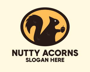 Squirrel - Squirrel Acorn Rodent logo design