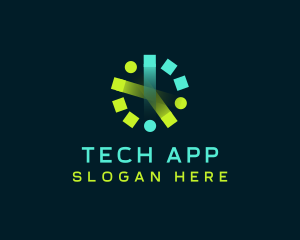 Application - Clock Tech Application logo design