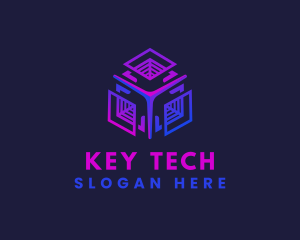 Cube Tech Cyberspace logo design