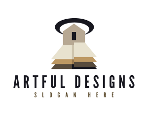 Home Flooring Floorboard logo design