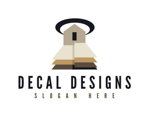 Home Flooring Floorboard logo design