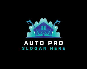 Power Wash - Bubble Cleaning Pressure Wash logo design