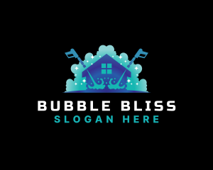 Bubbles - Bubble Cleaning Pressure Wash logo design