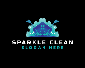 Cleaning - Bubble Cleaning Pressure Wash logo design